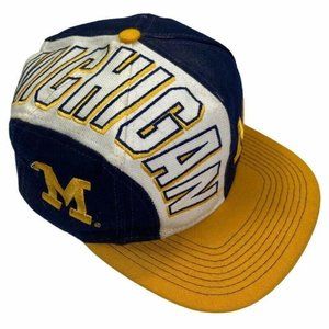 Top of the World Navy and Yellow Michigan Hat